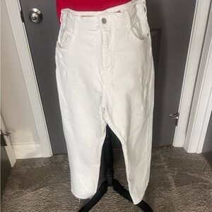 Pilcro- Anthropologie White-High-Waisted Jeans-Size 31